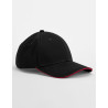 MOD. B820C:Black, 100% cotton, Classic Red, One Size